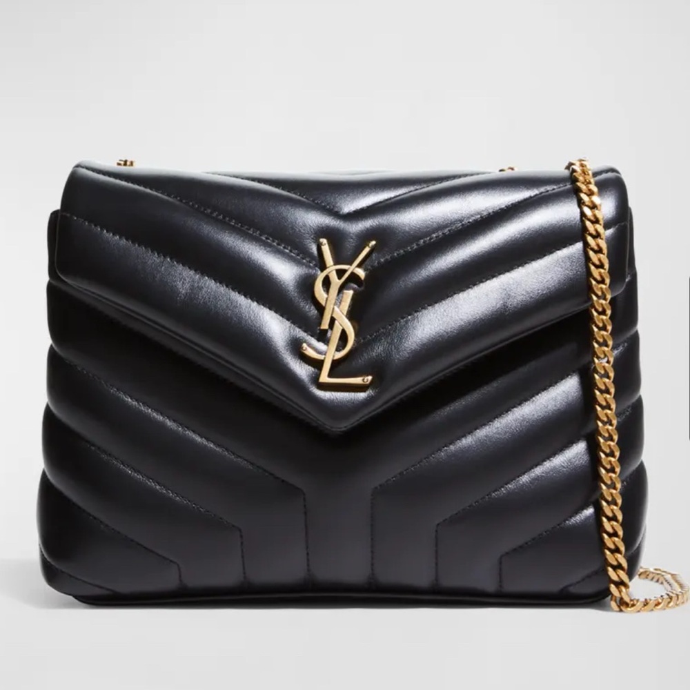 Loulou Small YSL Shoulder Bag in Quilted Leather